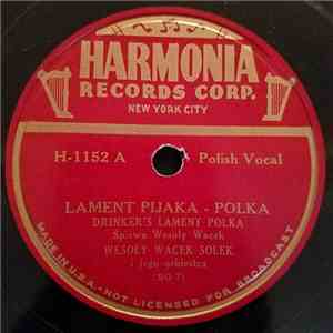 Wesoły Wacek Solek I Jego Orkiestra / Walter Solek And His Dance Orchestra - Lament Pijaka / Jolly Walt Polka mp3 album