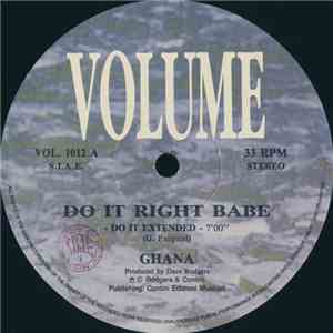 Ghana - Do It Right Babe mp3 album
