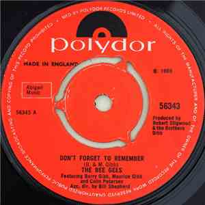 The Bee Gees - Don't Forget To Remember mp3 album