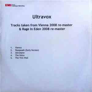 Ultravox - Tracks Taken From Vienna 2008 Re-master & Rage In Eden 2008 Re-master mp3 album