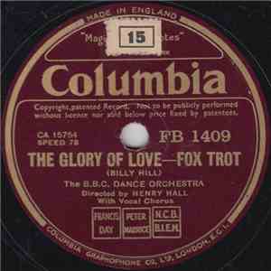 The B.B.C. Dance Orchestra - The Glory Of Love / Somewhere At Sea mp3 album