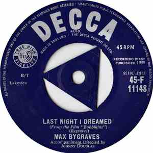 Max Bygraves - Last Night I Dreamed mp3 album