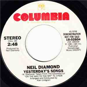 Neil Diamond - Yesterday's Songs mp3 album